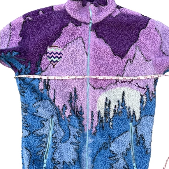 House of sunny anthropologie Mountains should be climbed fleece jacket XS - Picture 11 of 16